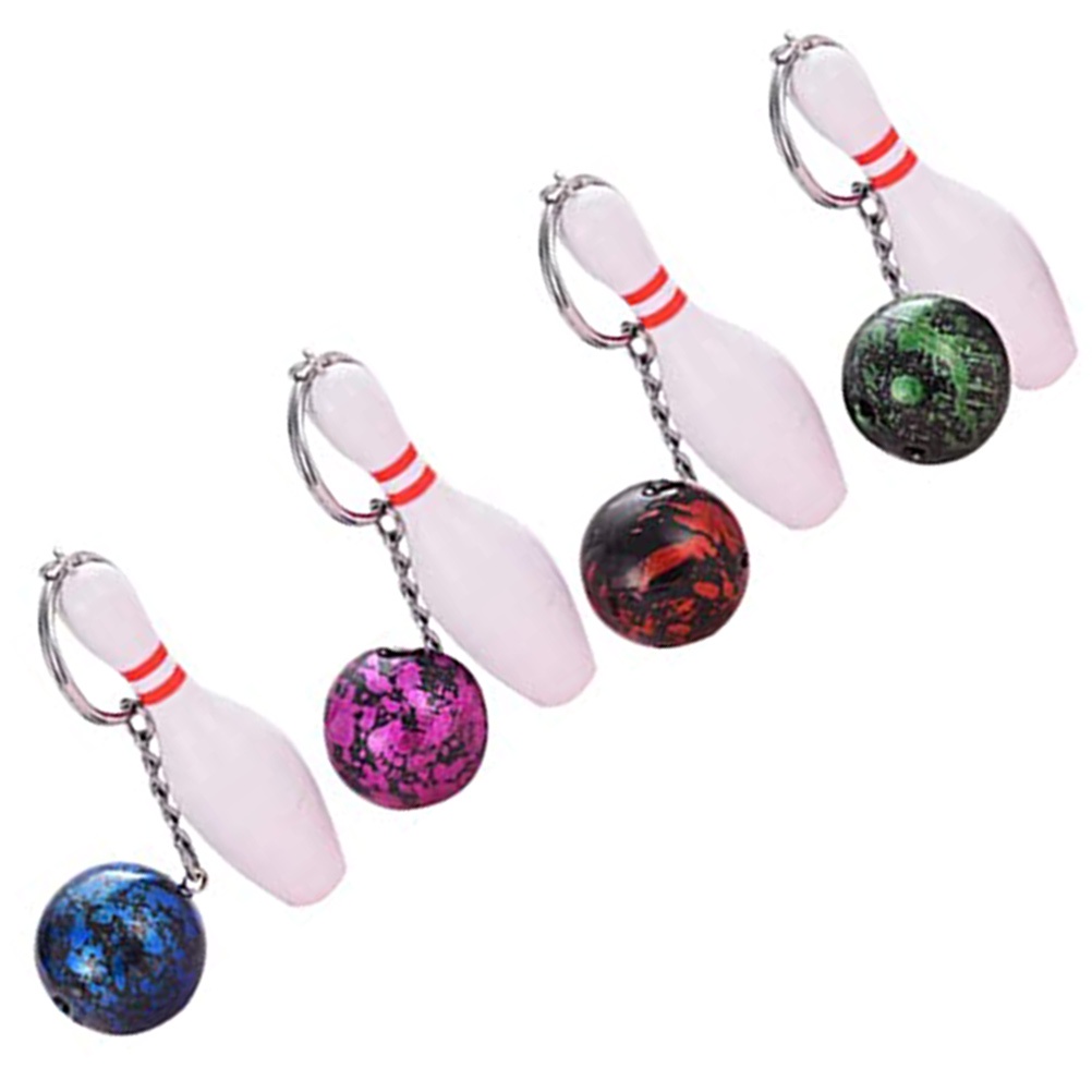 Set 4 Móc Khóa Hình Bowling Dễ Thương Cho Bé