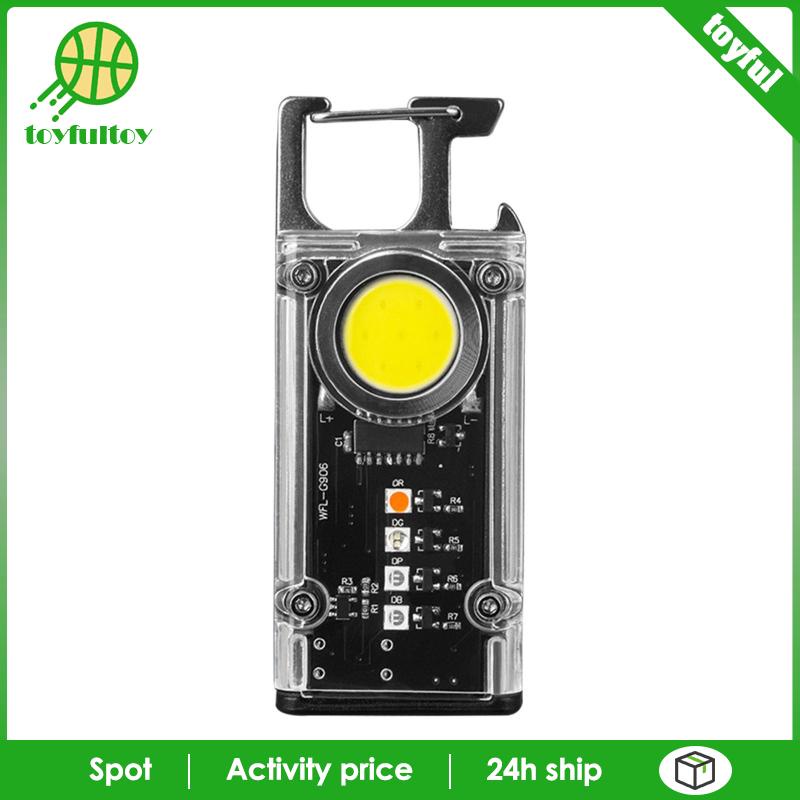 Móc Khóa Đèn Pin LED COB Dành Cho Cắm Trại Leo Núi