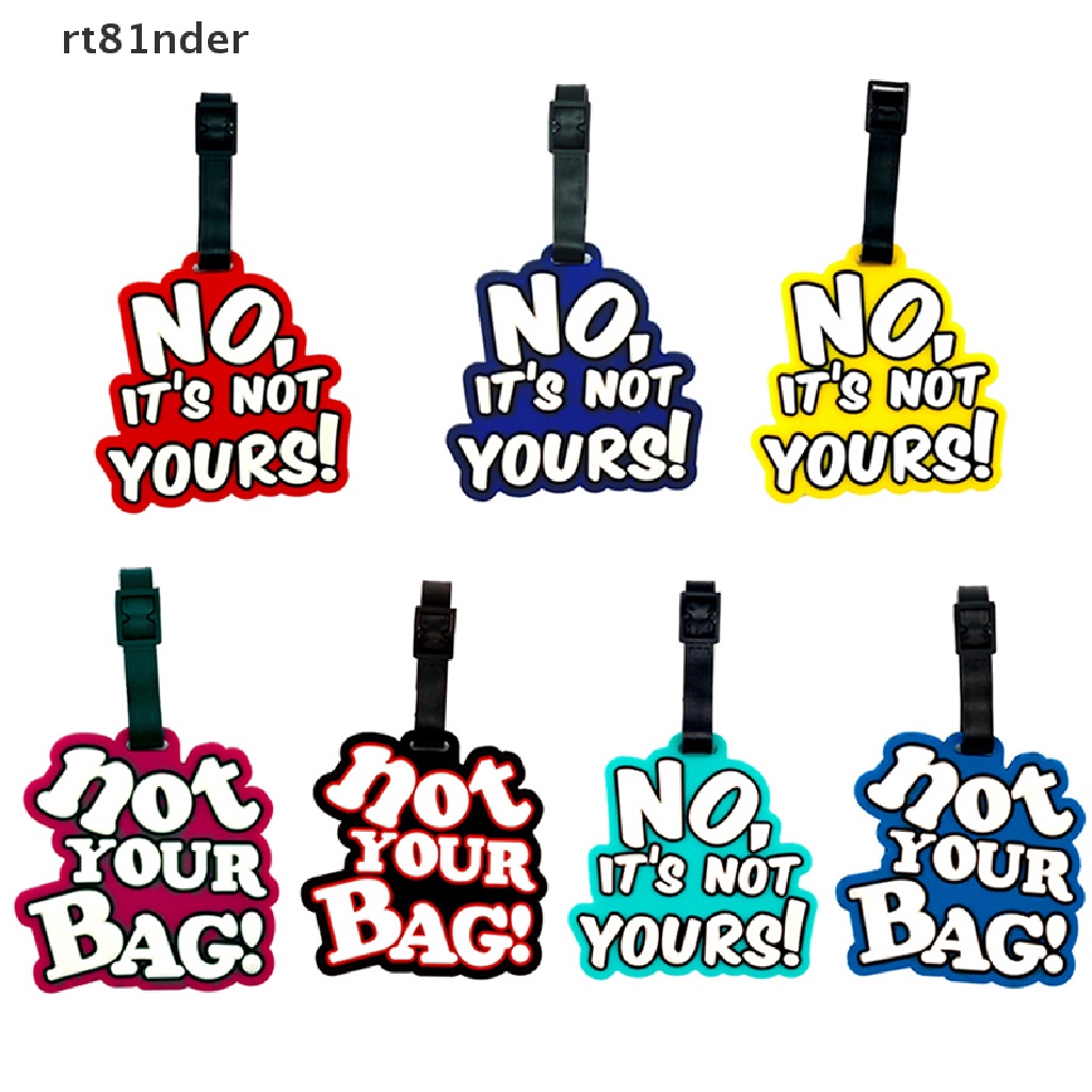 Rt Thẻ Ghi Thông Tin Hành Lý Bằng Nhựa PVC In Chữ Sáng Tạo Thời Trang