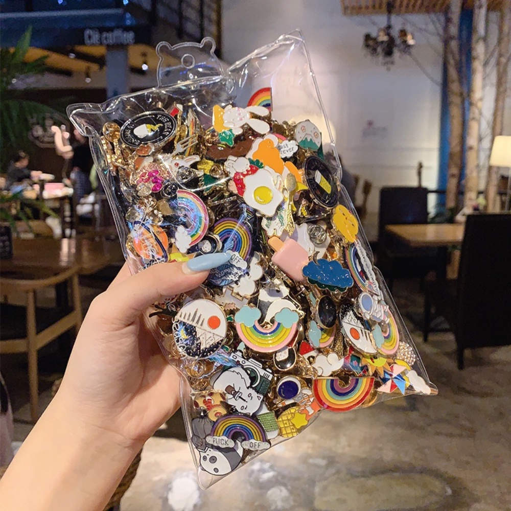 Trâm Cài Áo Kim Loại Họa Tiết Hoạt Hình Dễ Thương