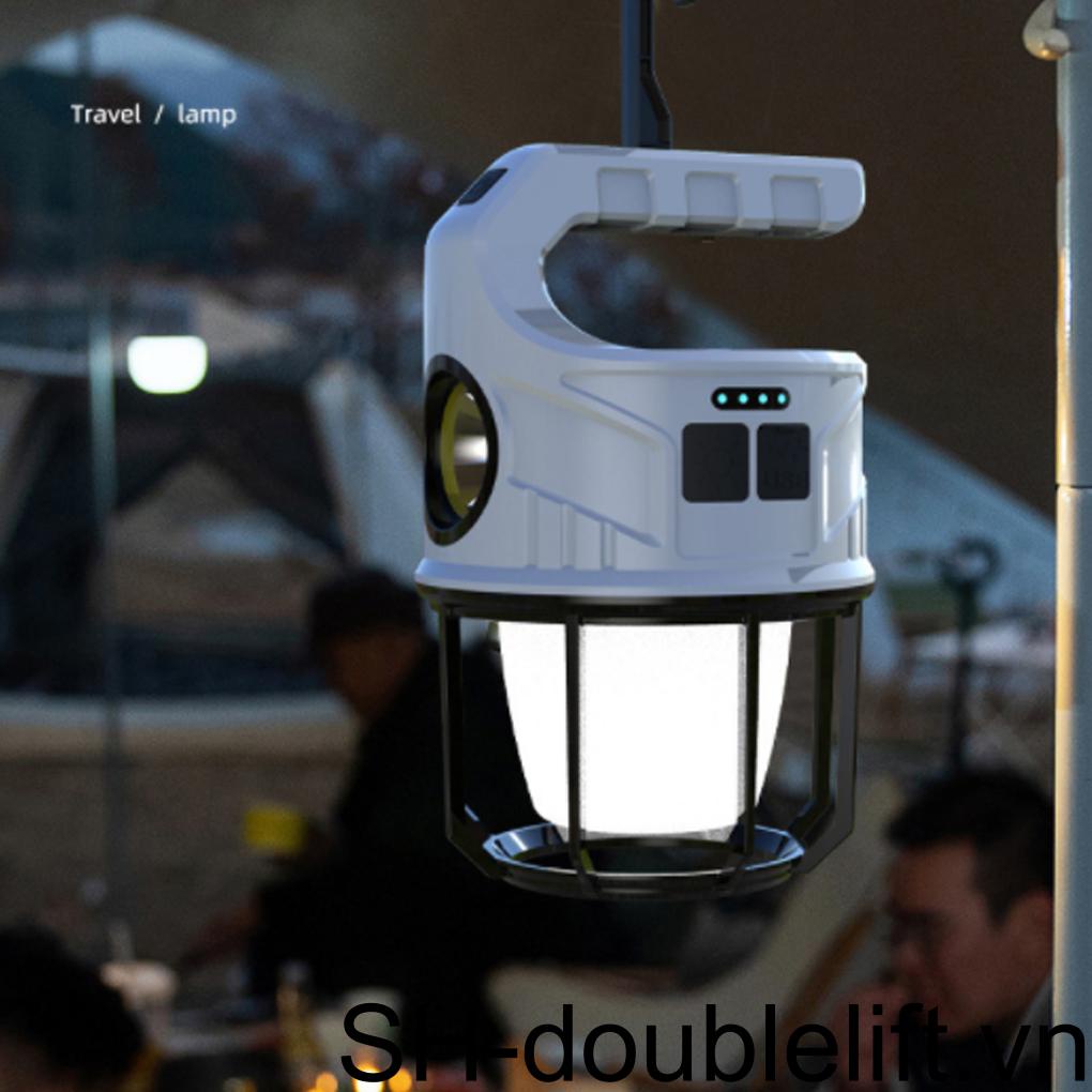 Đèn Pin LED Sạc Cổng USB Dùng Khi Đi Cắm Trại / Câu Cá / Leo Núi