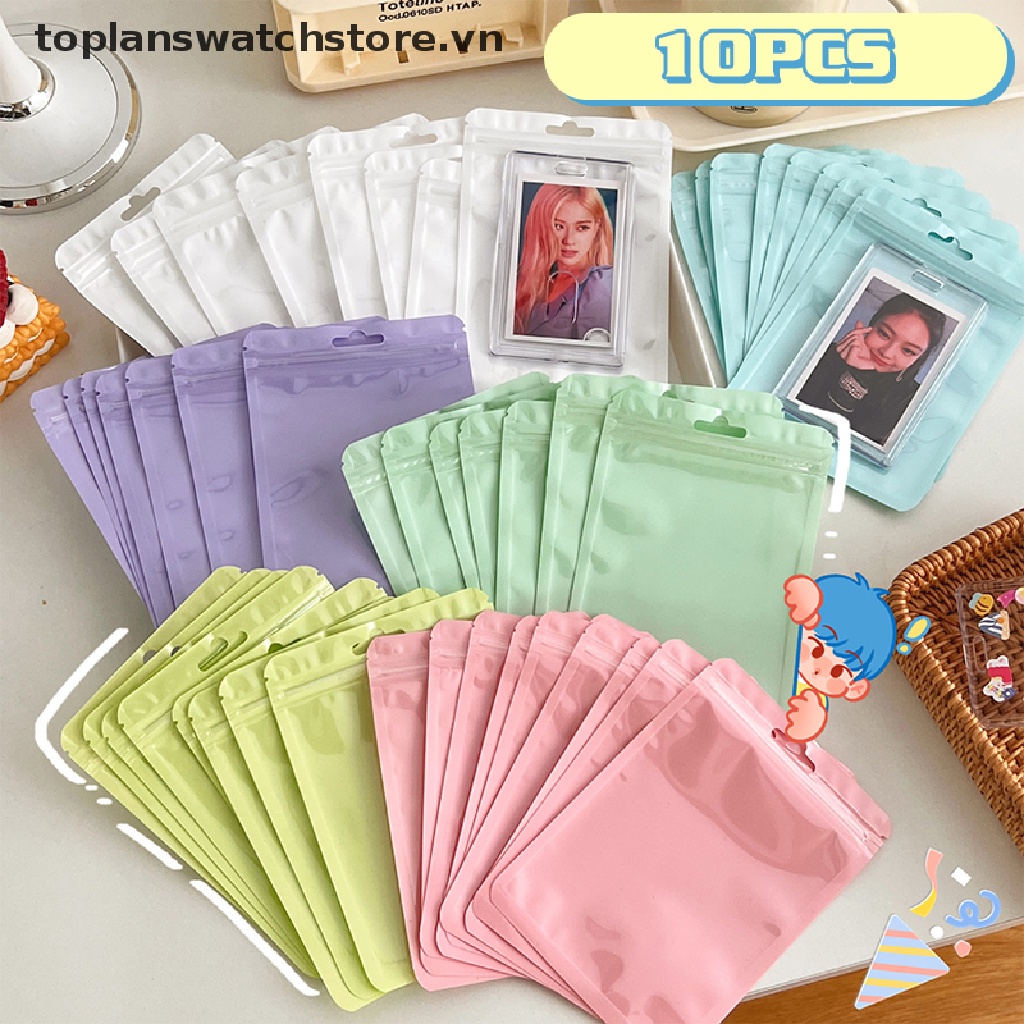 Set 10 Túi Zip Đựng Cọ Trang Điểm Tiện Dụng