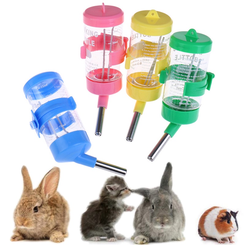 Bình Nước Nhỏ Bằng Nhựa Trong Suốt Thân Thiện Với Môi Trường Chống Nước Cho Chuột Hamster