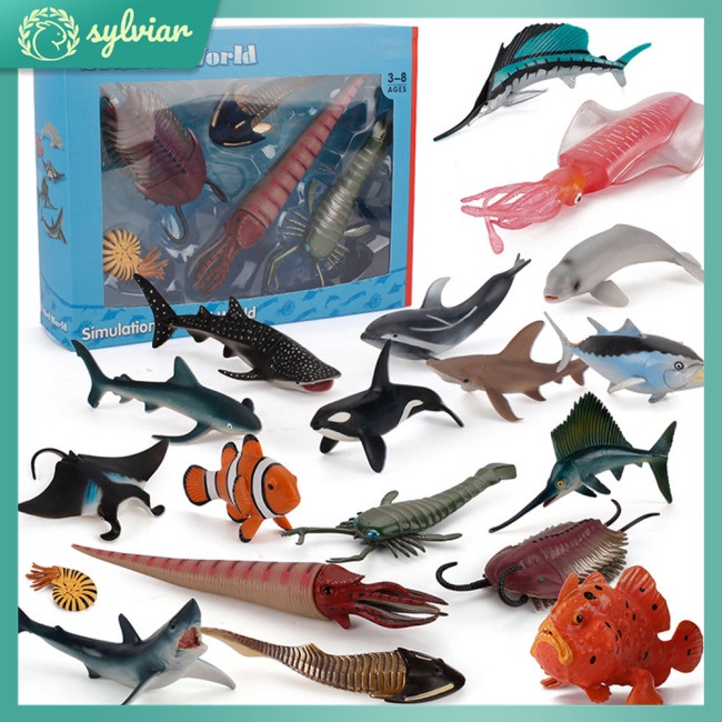 Mô Hình Cá Mập / Cá Voi Sống Động Dùng Trang Trí