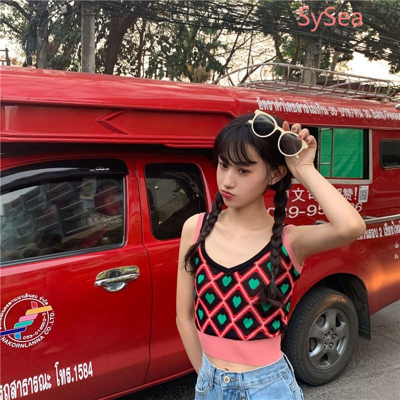 Áo Croptop Dệt Kim Sát Nách Thời Trang Mùa Hè Cho Nữ