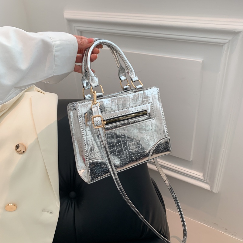 Túi Đeo Chéo Vuông Nhỏ Bằng Da Họa Tiết Vân Đá Thời Trang 2023 Cho Nữ