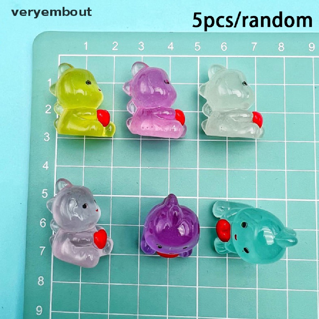 Ut Bộ 5 Tượng Hoạt Hình Phát Sáng Trong Đêm Dùng Để Trang Trí