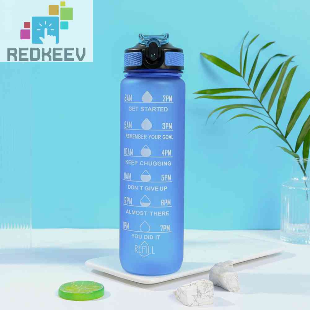 Bình Nước 1000ml Kèm Ống Hút Tiện Lợi Cho Người Lớn Và Trẻ Em