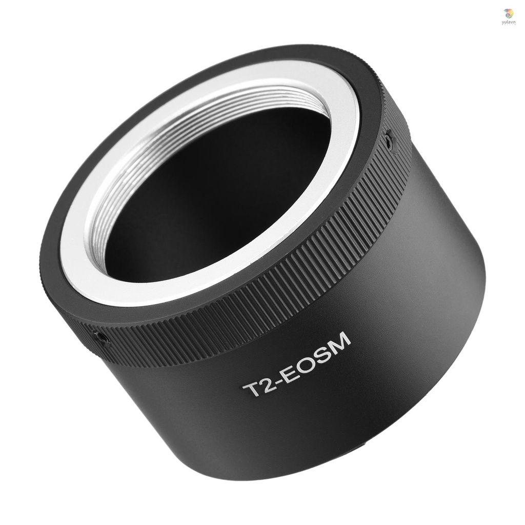 Ngàm Chuyển Đổi Ống Kính T2-Mount Sang EOS M1 / M2 / M3 / M5 / M6 / M6 Mark II / M10 / M50 / M100 / M200 EF-M