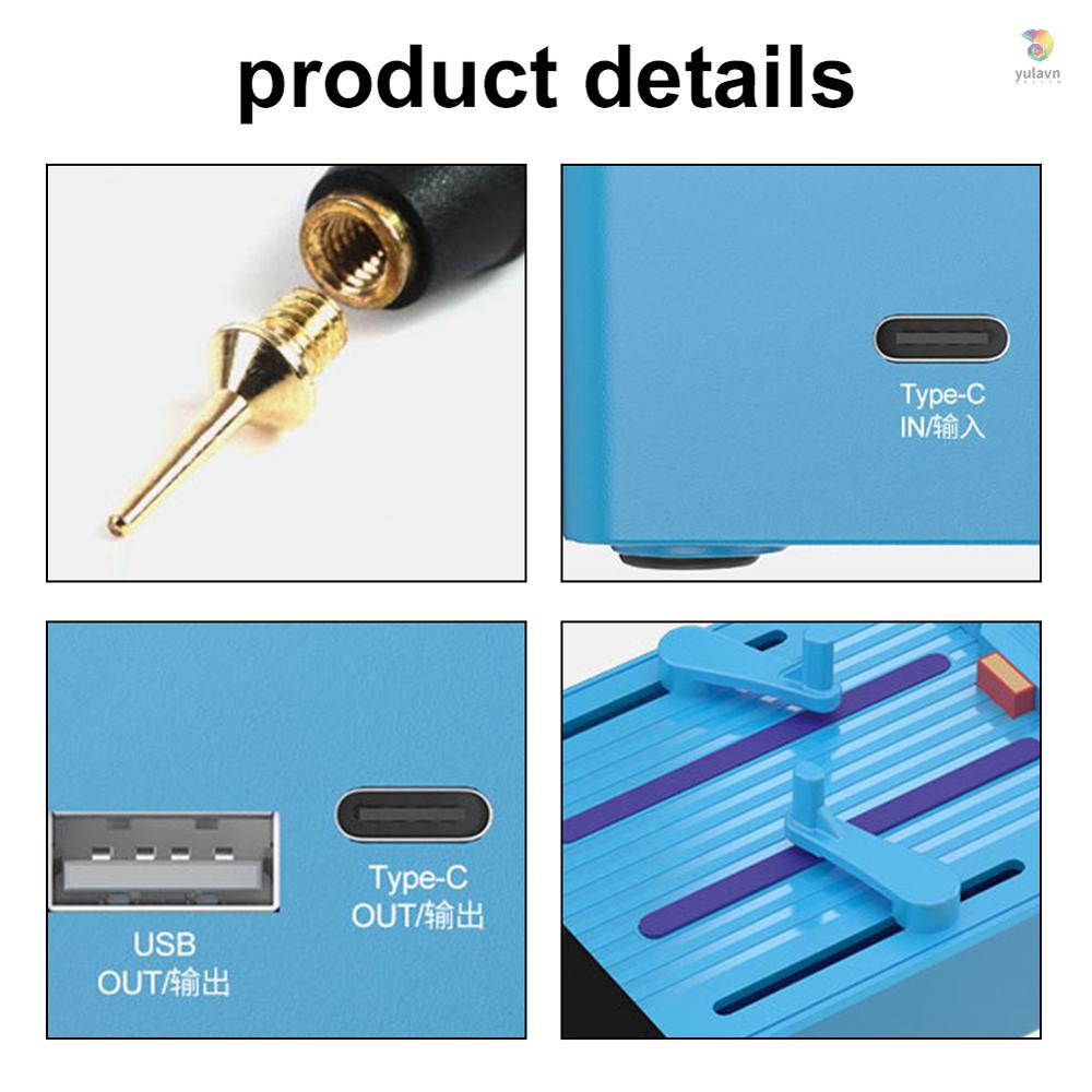 Máy Hàn yula) Thiết Thực Chuyên Dụng ​Thiết Bị Hàn Điện 6 Bánh Răng Hiển Thị Điện Áp Type-C Cho IOS Và Android