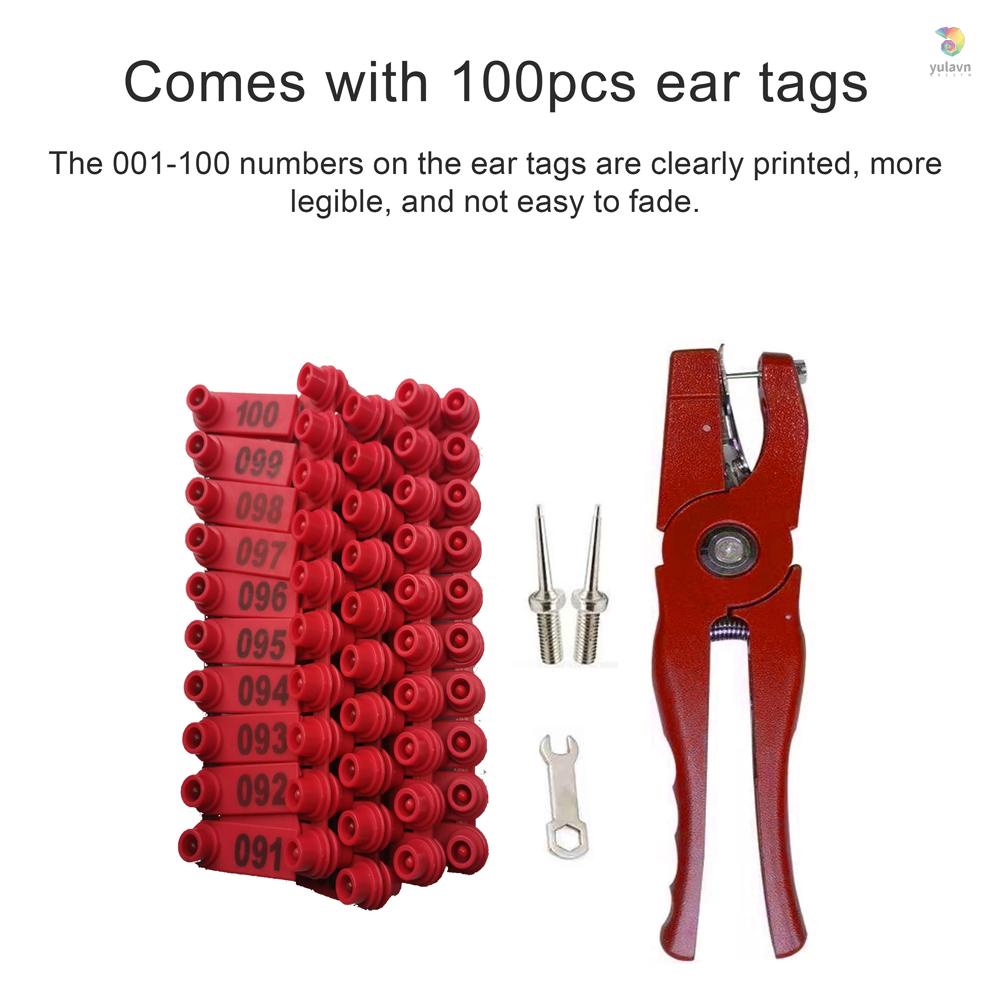 Kìm Gắn Thẻ Đánh Dấu Kèm 100 Ghim Và 2 Cờ Lê Chuyên Dụng