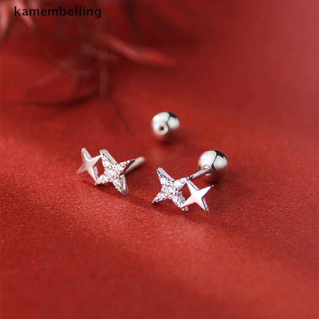 1 Đôi Khuyên Tai Hình Ngôi Sao Đính Đá Thời Trang Cho Nữ