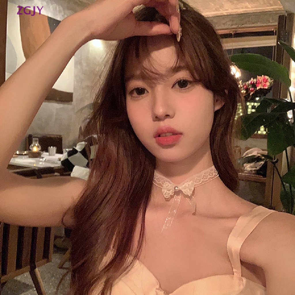 Vòng Cổ Choker Hai Lớp Thắt Nơ Hoa Quyến Rũ Dành Cho Nữ Mới