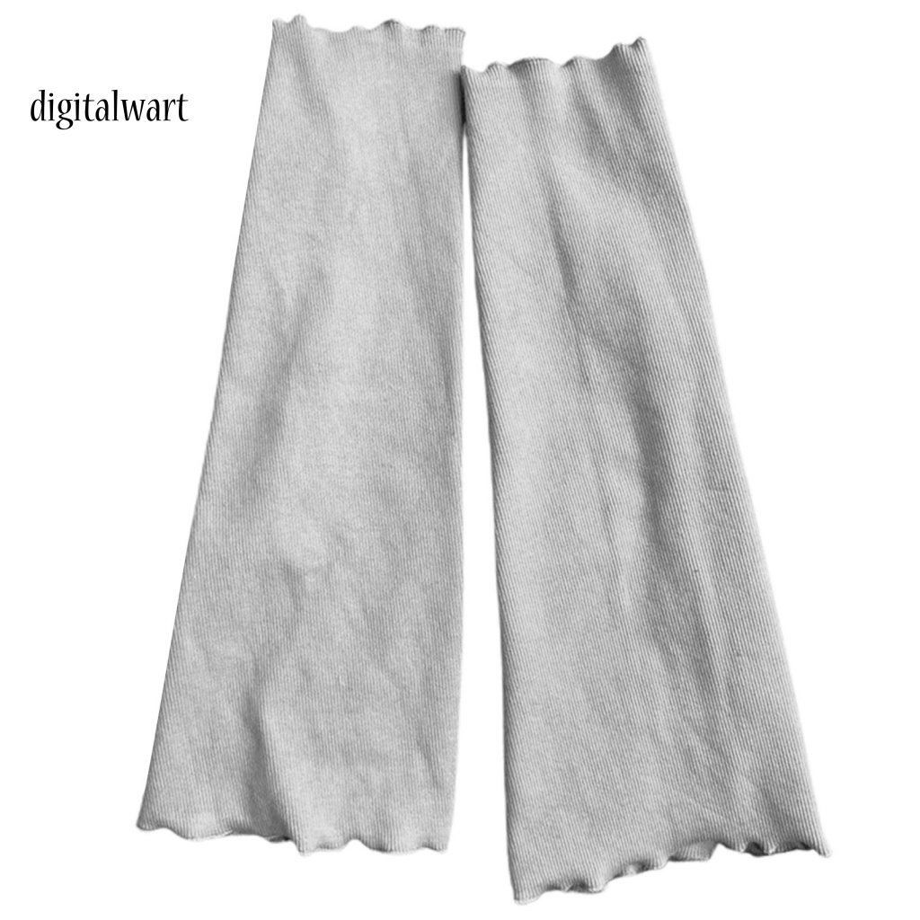 Kỹ Thuật Số| 1 Đôi Tất Dệt Kim Giữ Ấm Chân Co Giãn Màu Trơn Phong Cách Lolita