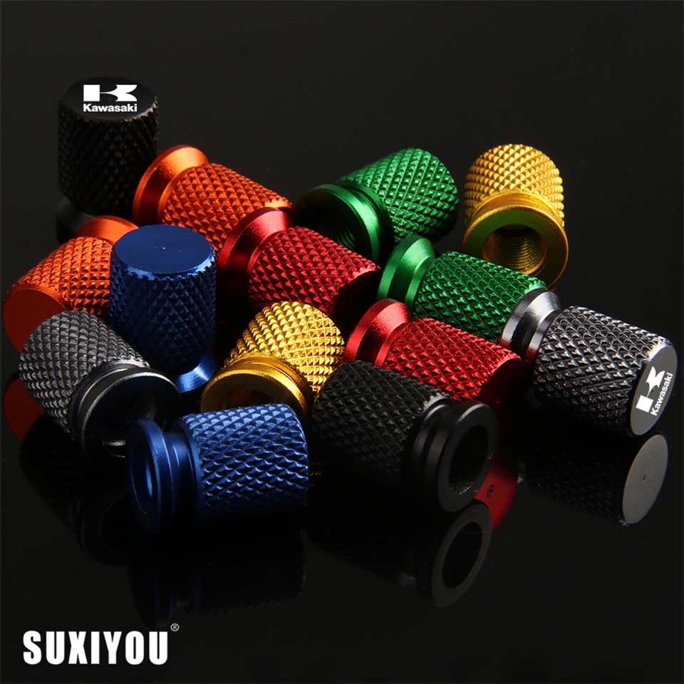 Nắp Đậy Van Bơm Hơi Lốp Xe Kawasaki Versys 650 1000 Ninja 400 650 Z800 Z900 Z900RS Z650 Z400 Z1000 / sx / R