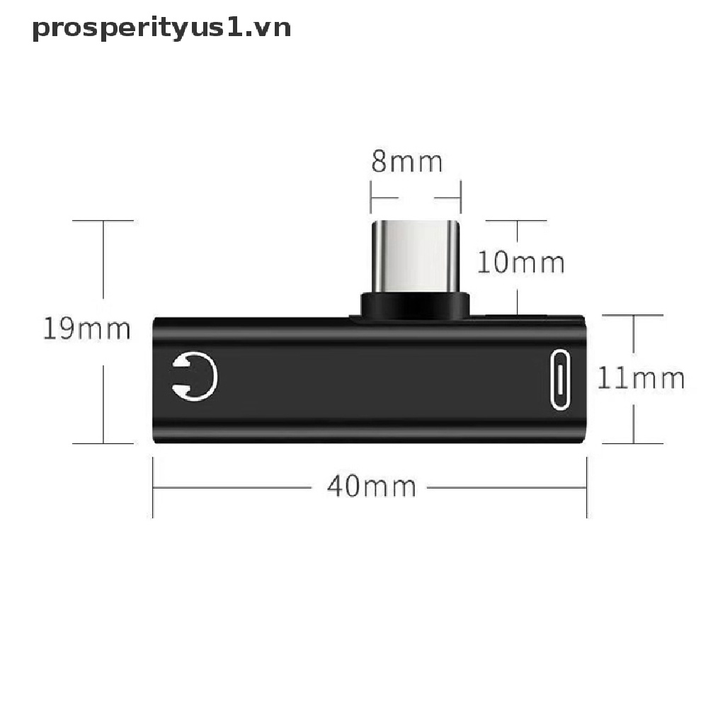 Cáp SạC ChuyểN ĐổI Âm Thanh Tai Nghe LoạI C Sang 3.5mm OTG 2 Trong 1 Chuyên NghiệP Cho Samsung Xiaomi Huawei Tablet Type C Sang 3.5mm