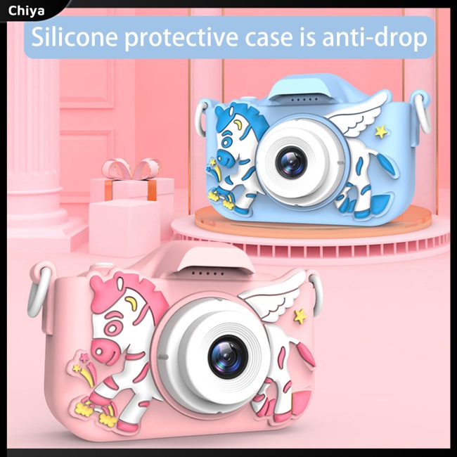 Máy Ảnh Kỹ Thuật Số Hd 2.0 Mini Họa Tiết Hoạt Hình Dễ Thương Dùng Làm Quà Tặng Sinh Nhật Cho Bé