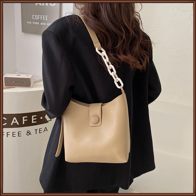 Túi Xách Da Đeo Vai Đa Năng Có Khóa Kéo Thời Trang Cho Nữ