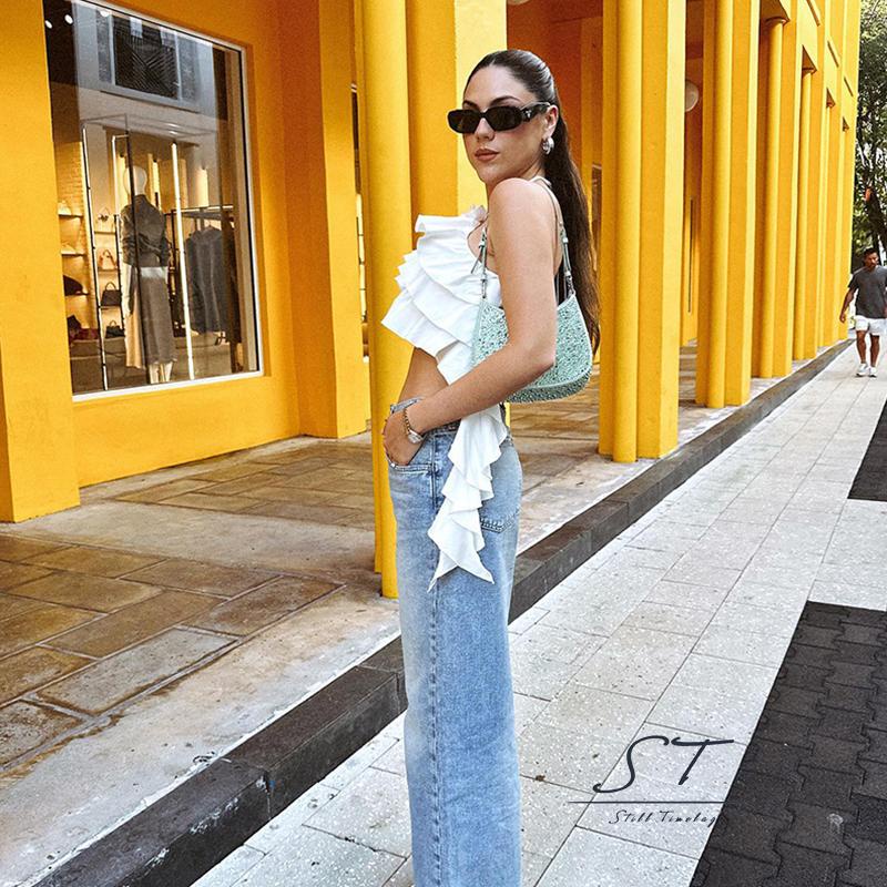 Áo Hai Dây Mini Màu Trơn Thời Trang Mùa Hè Cho Nữ CY03