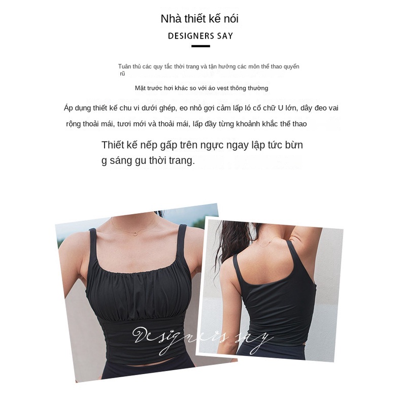 Áo Sát Nách Thể Thao Có Miếng Đệm Ngực Khô Nhanh Thoáng Khí Hàng Mới Dành Cho Bạn Nữ