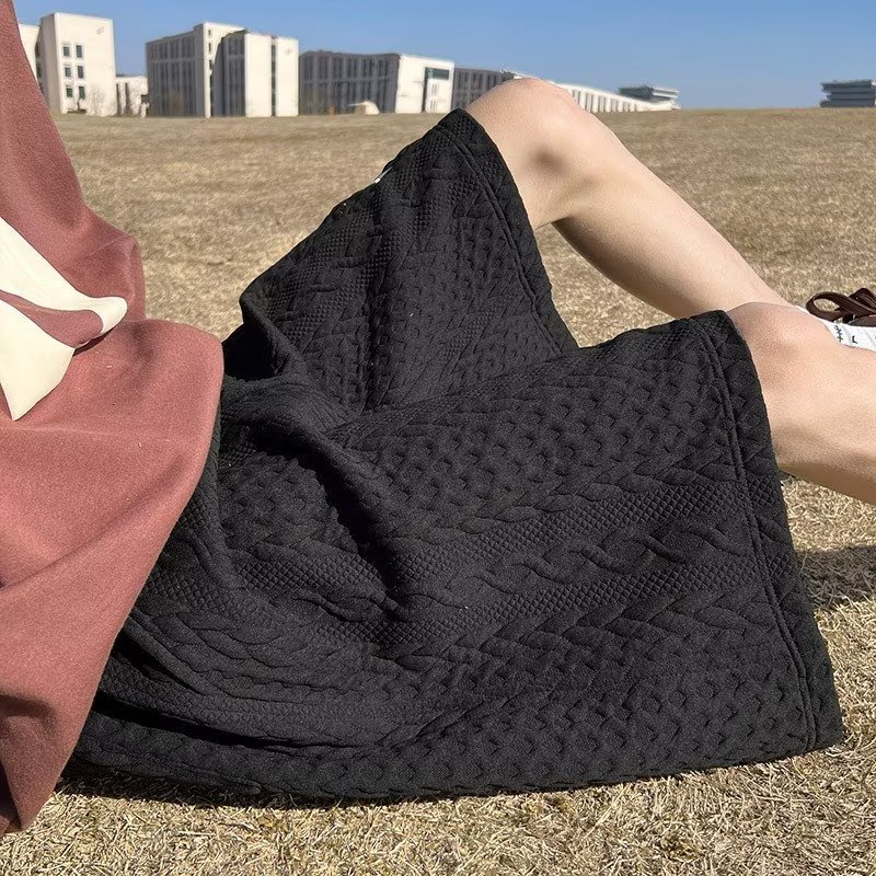 Quần Lửng Ống Rộng Thêu Chữ Phong Cách Nhật Bản Thời Trang Mùa Hè Hàng Mới