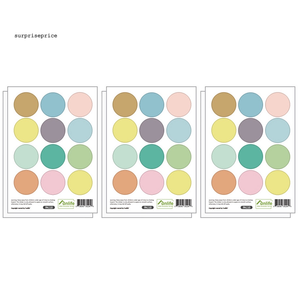 1 Set Sticker Dán Tường Bằng PVC Chống Nước Họa Tiết Chấm Bi