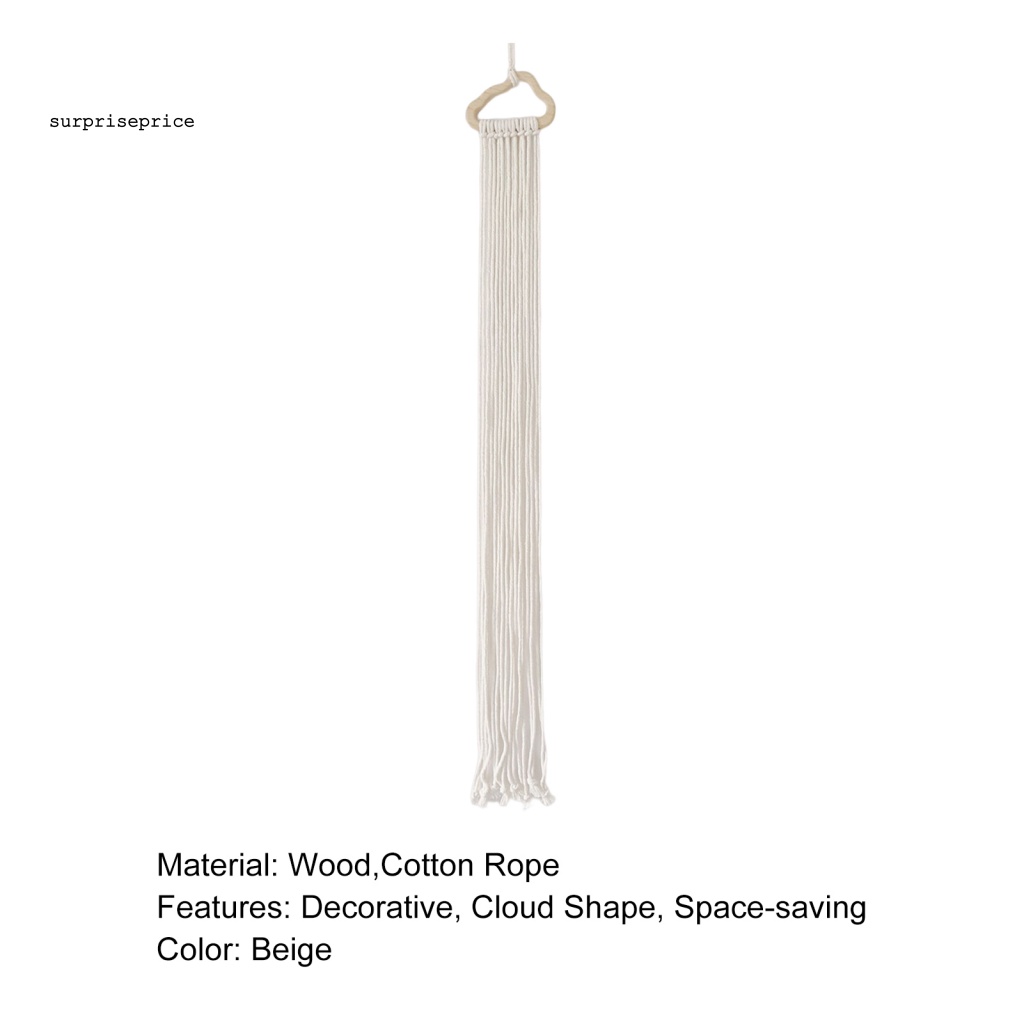 Giá Đỡ Nơ Kẹp Tóc Bằng Gỗ Và Dây Cotton Tiết Kiệm Không Gian