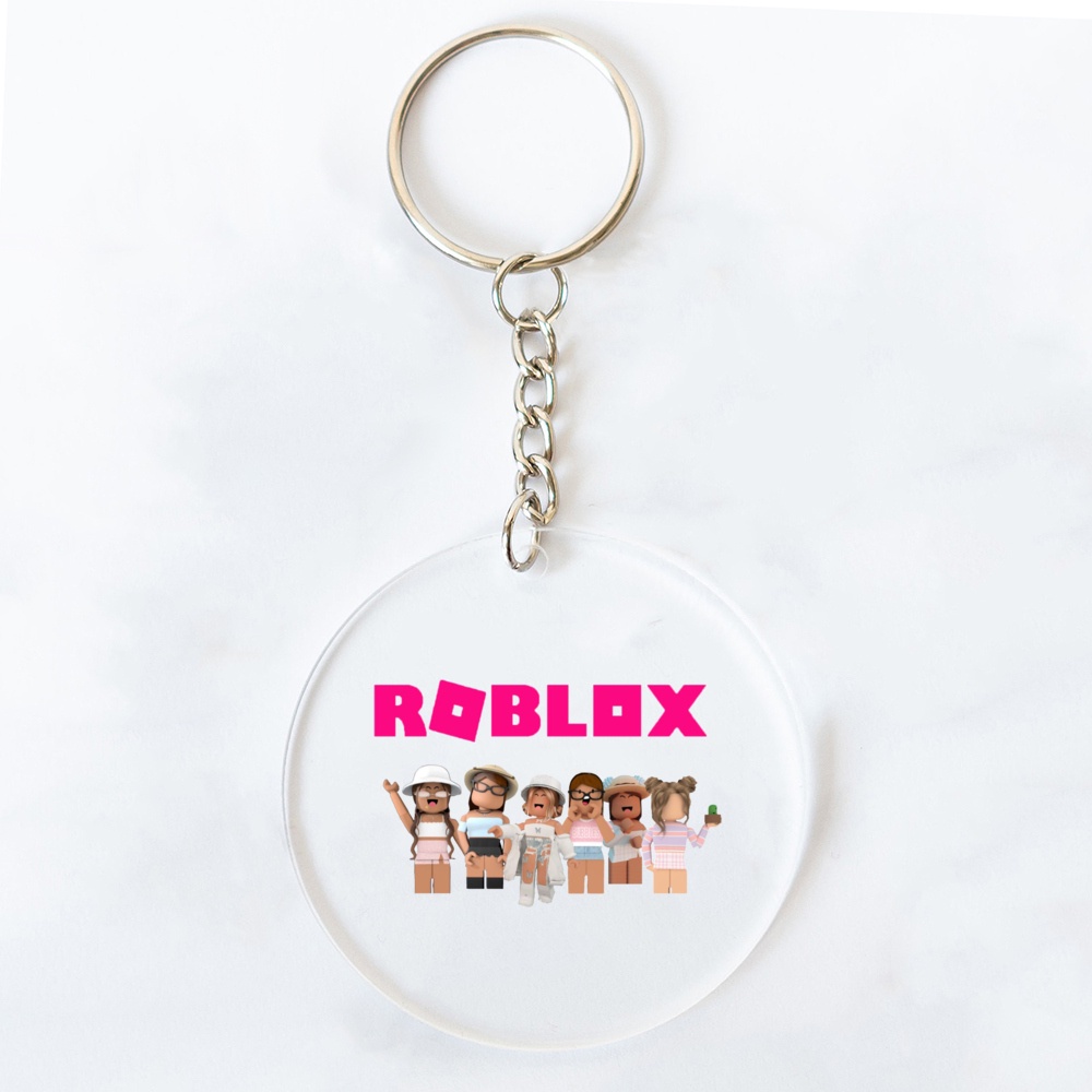 Roblox Móc Chìa Khóa Xe Hơi Bằng acrylic In Họa Tiết Hoạt Hình Dễ Thương Cho Bé
