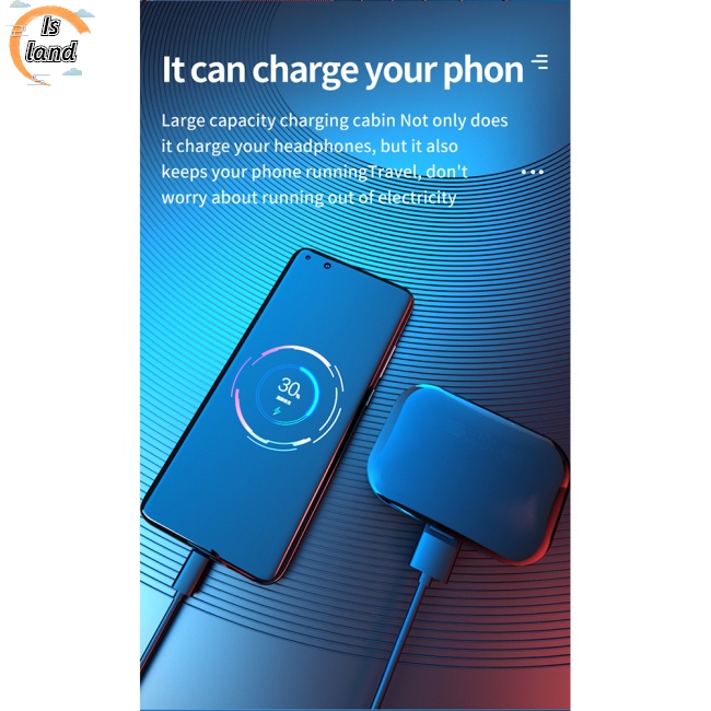 Tai Nghe Nhét Tai Tg02 Tws Bluetooth 5.0 9d Chống Thấm Nước Ipx5 Có Thể Sạc Lại