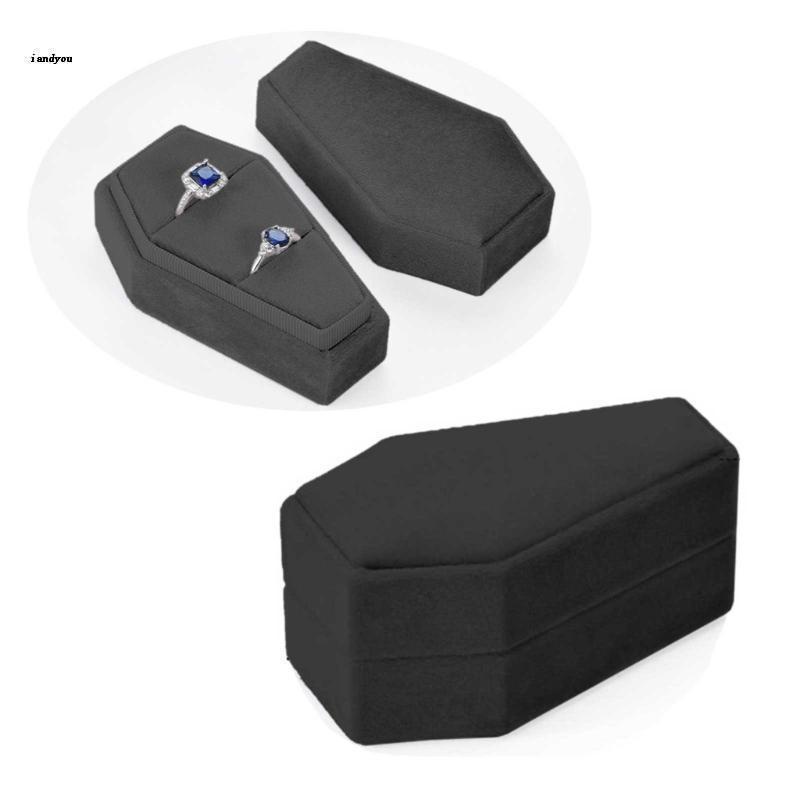 ✿ Hộp Đựng Trang Sức Bằng Nhung Đen Sang Trọng