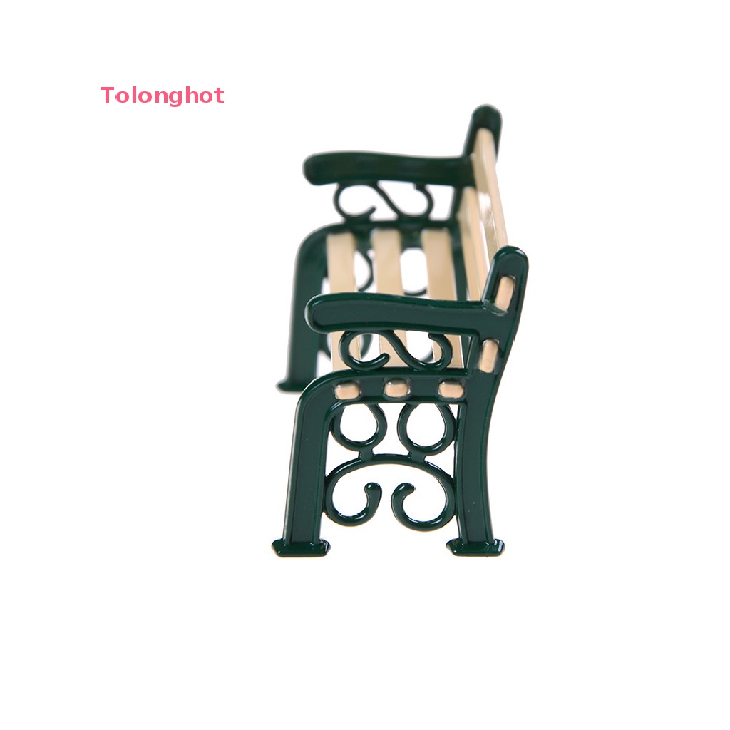 Băng Ghế Kim Loại Trang Trí Nhà Búp Bê Tỉ Lệ 1: 12