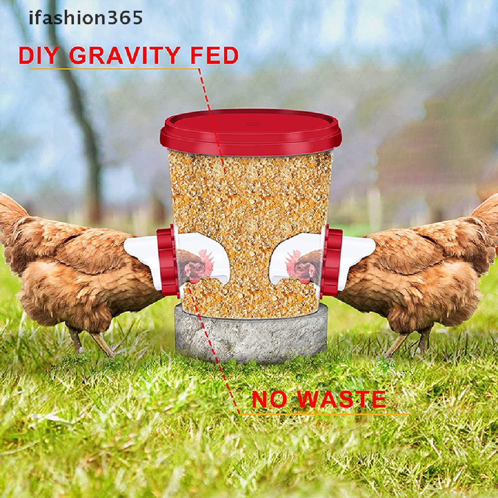 Dụng Cụ Cho Gà Ăn Bằng Nhựa DIY ifashion365