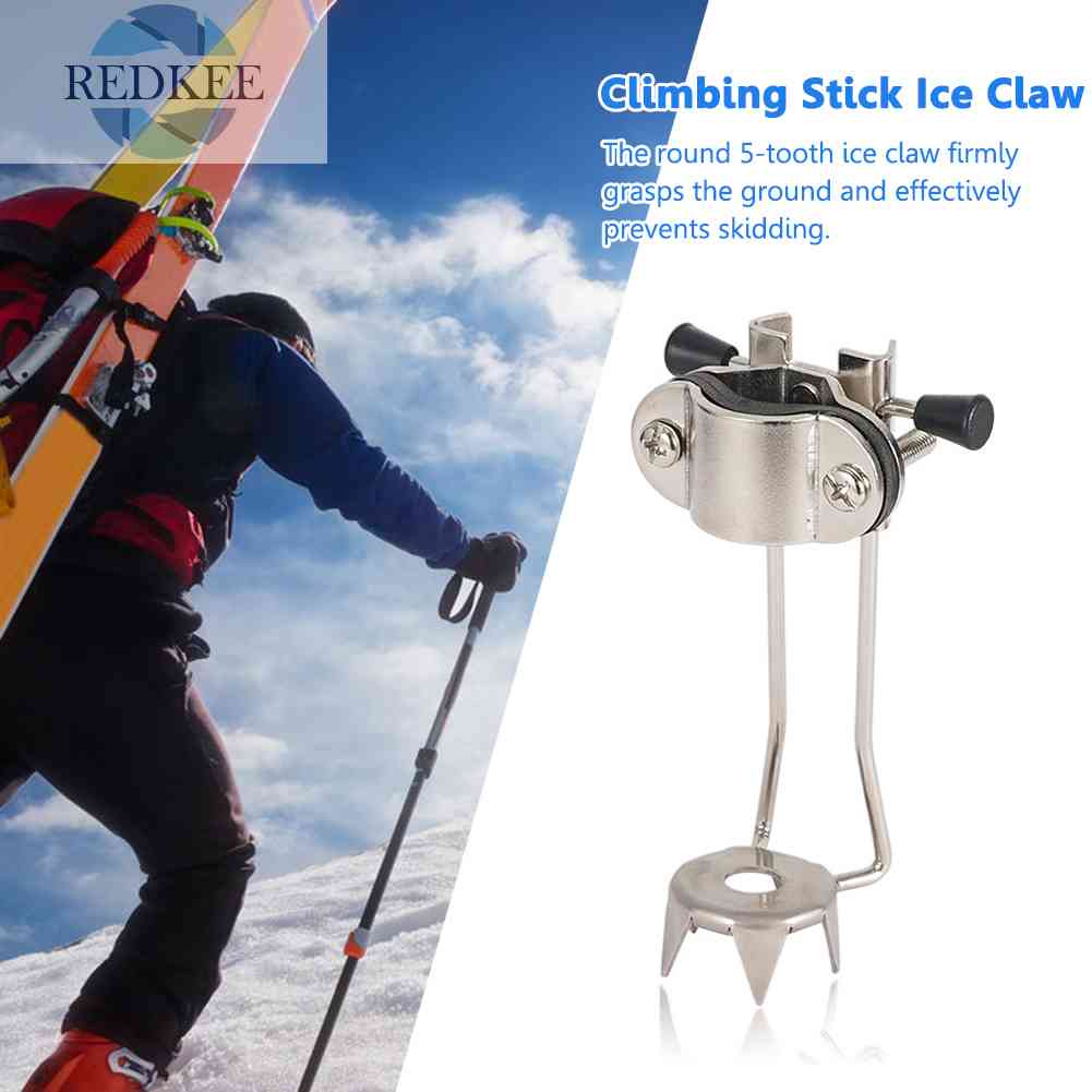 Phụ Kiện Đầu Gậy Leo Núi Bằng Thép Không Gỉ Chống Trượt