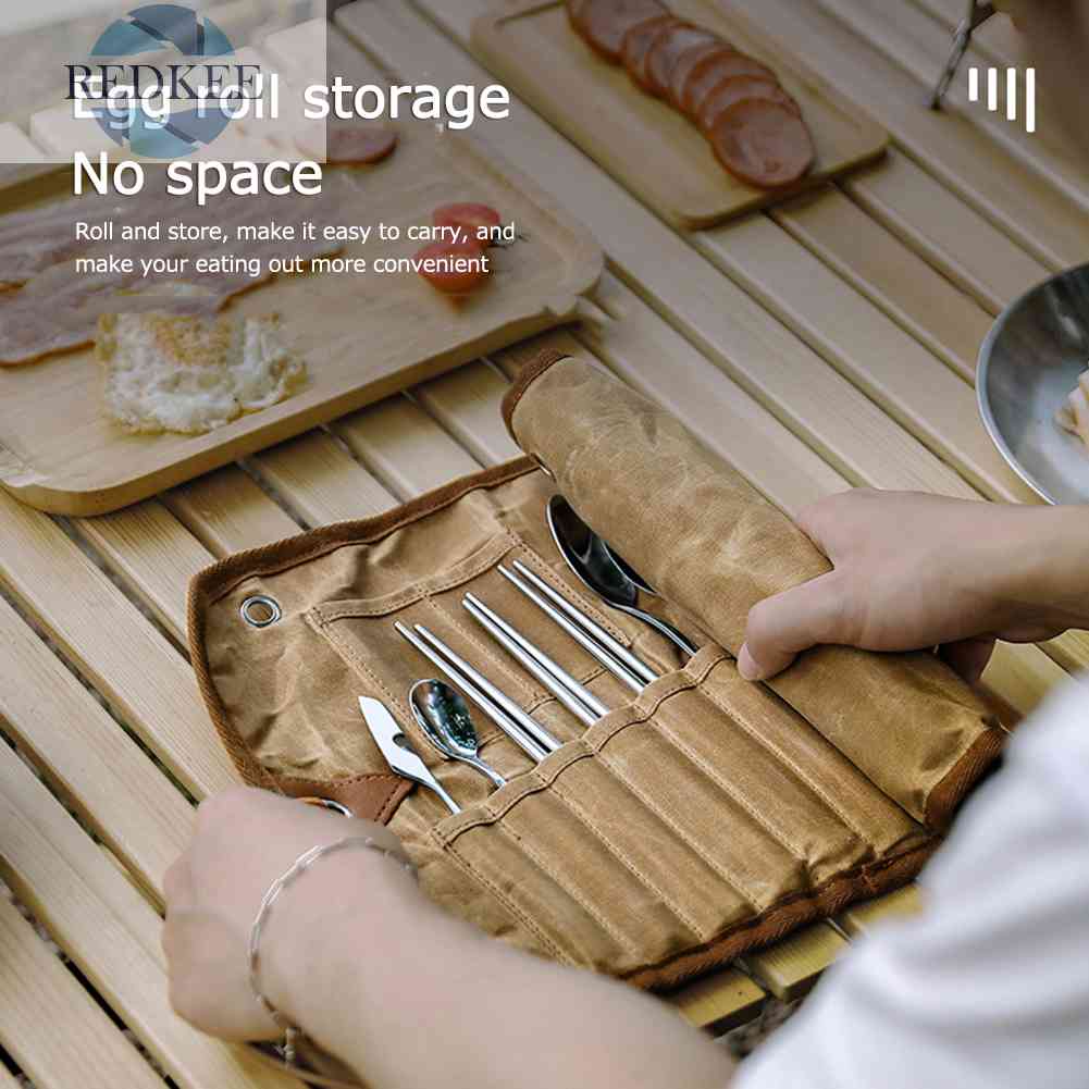 Bộ 12 Dụng Cụ Nấu Ăn Bằng Thép Không Gỉ Kèm Giá Đỡ Cuộn Tròn Tiện