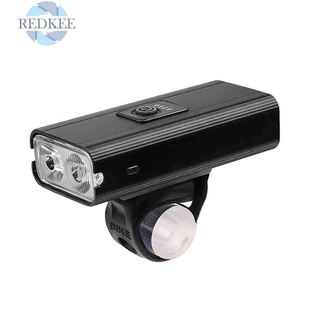 Đèn Pha LED 6 Chế Độ 2 / 1 T6 800 Lumen Chống Thấm Nước Cắm Sạc USB Cho Xe Đạp