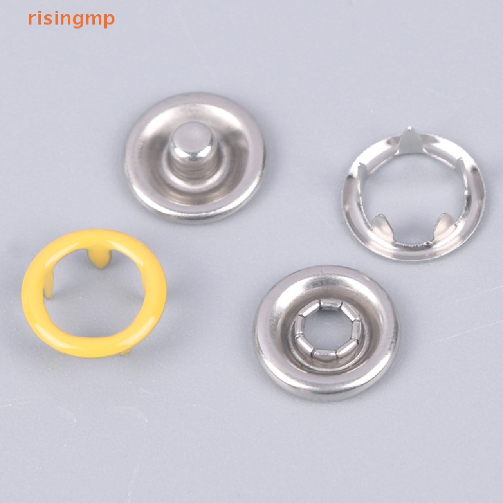 Set 50 / 100 Nút Kim Loại Nhiều Màu Sắc Dùng May Vá Quần Áo DIY