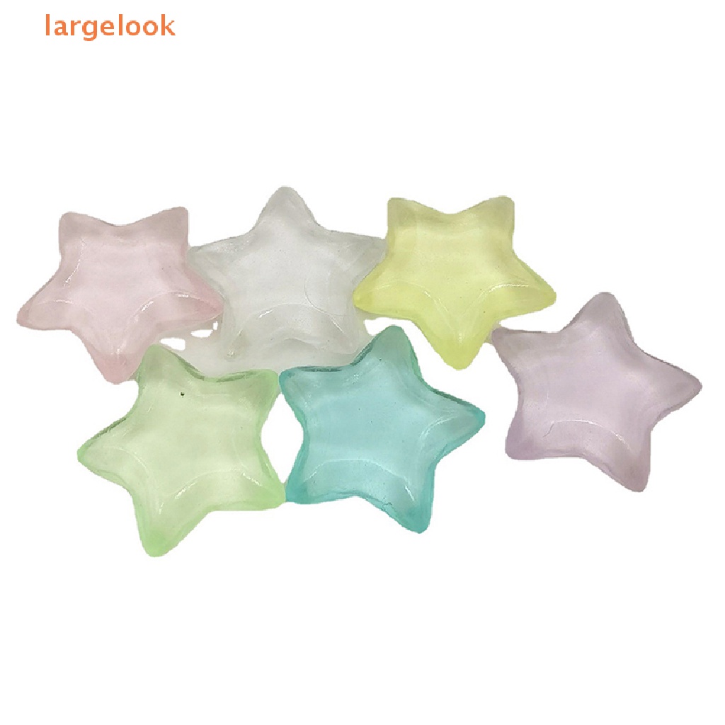 Set 10 Mô Hình Ngôi Sao Dạ Quang Mini Bằng Nhựa Resin Trang Trí Tiểu Cảnh / Sân Vườn