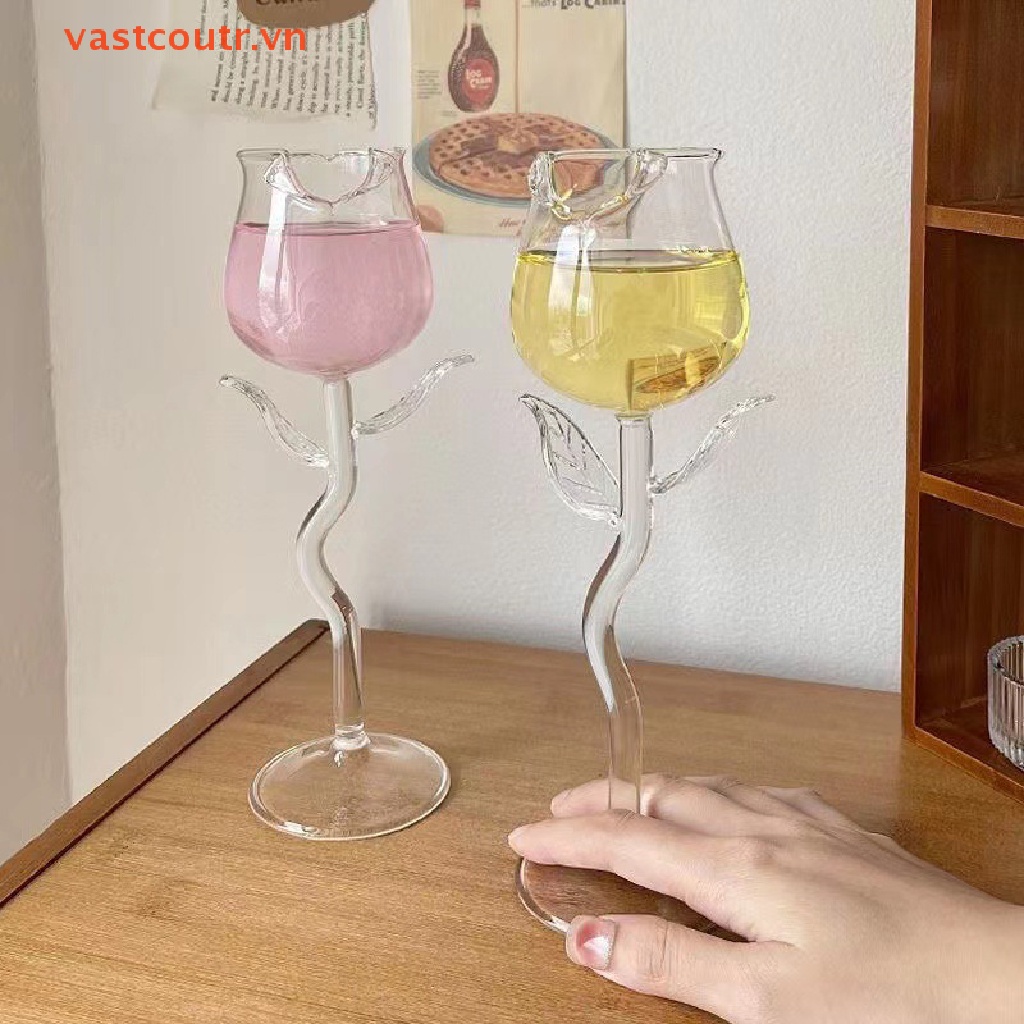 Ly Thủy Tinh Hình Hoa Hồng Nhiều Màu Sắc 150