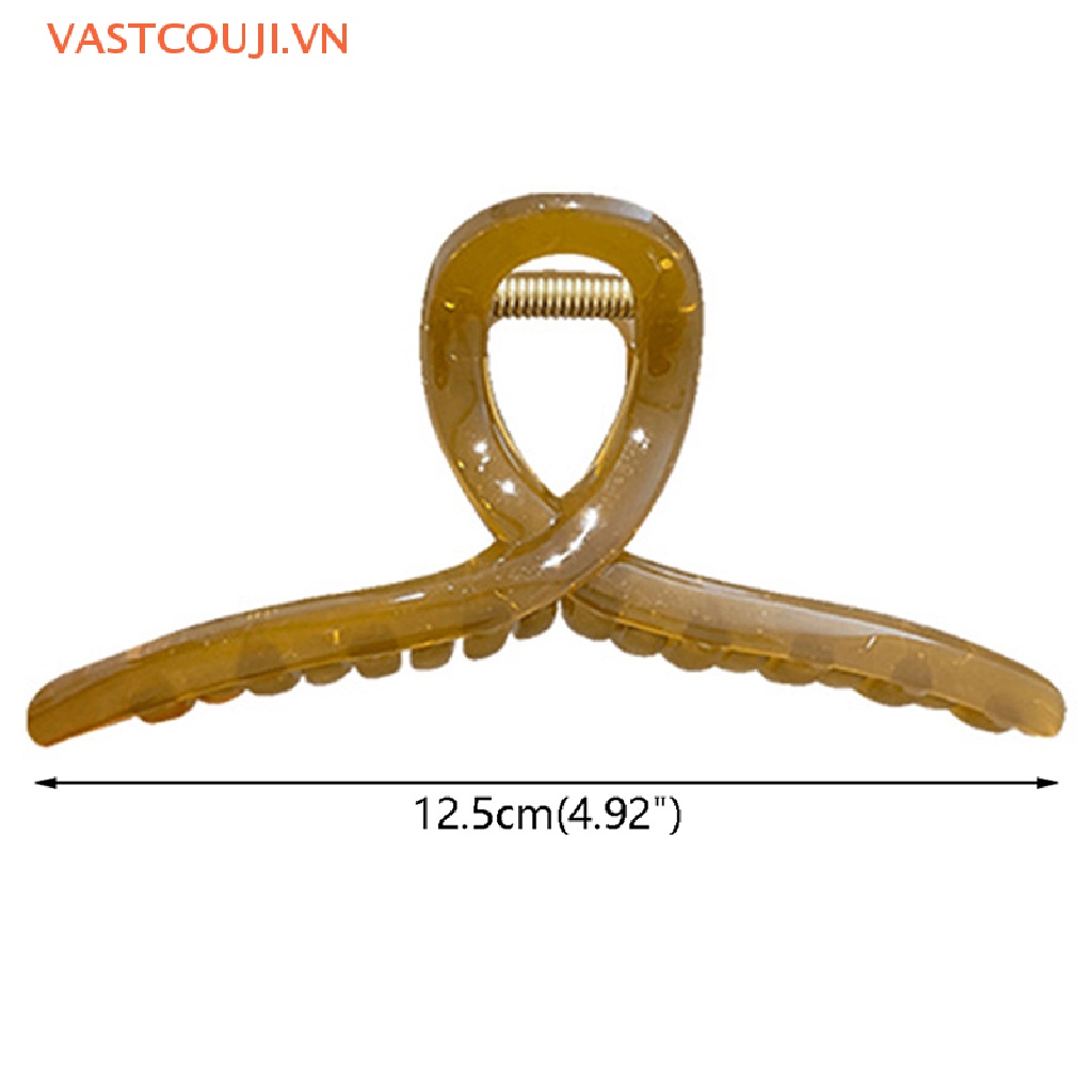 Kẹp Tóc Càng Cua Trong Suốt Cỡ Lớn Thời Trang Cho Nữ