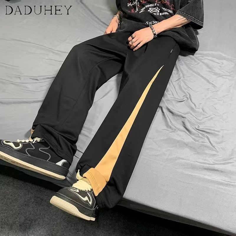 DaDuHey 2023 New Korean Style Summer Thin Draping Versatile Casual Pants Men's Trendy Loose Sports Pants Jogger Pants