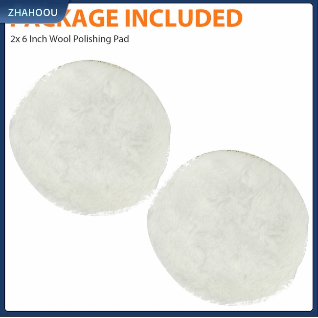 ☃Nhà Cửa☃ Set 2 Đĩa Đánh Bóng 6 Inch 180 Độ Tự Dính Bằng Len Đánh Bóng Cho Bề Mặt Sơn