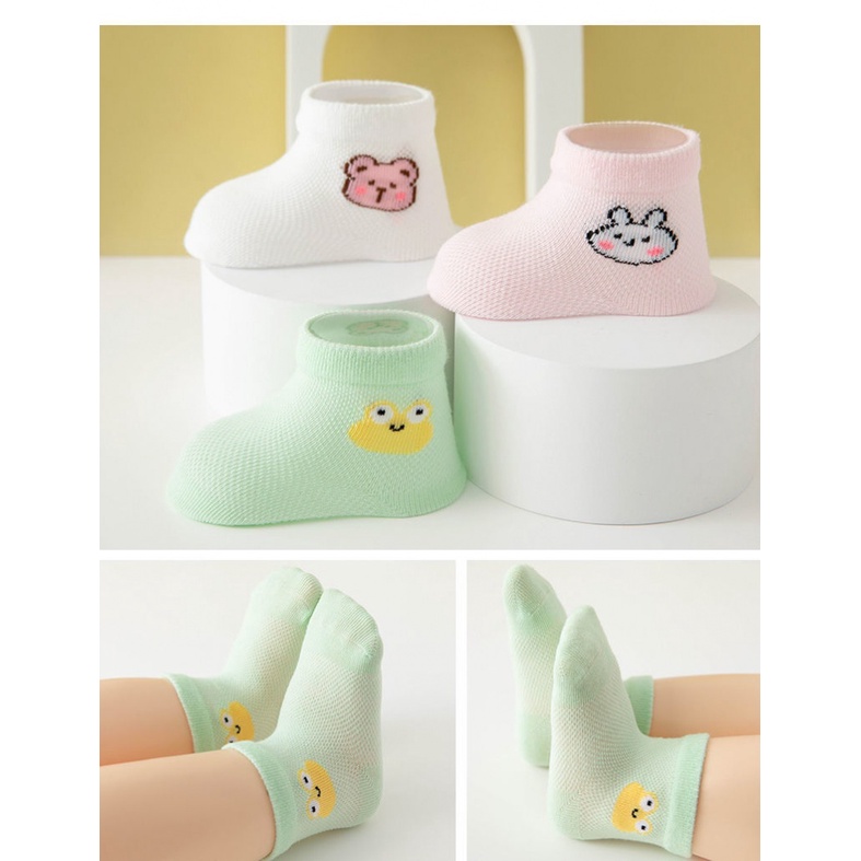 Vớ Cotton Mỏng Phối Lưới Thoáng Khí Thời Trang Xuân Hè 2023 Cho Bé