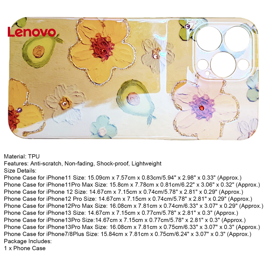 Ốp Điện Thoại Họa Tiết Hoa Hướng Dương Đính Đá Cho iPhone 11 / 12 / 13 / 11Pro Max / 12Pro / 12Pro Max / 13Pro / 13Pro Max