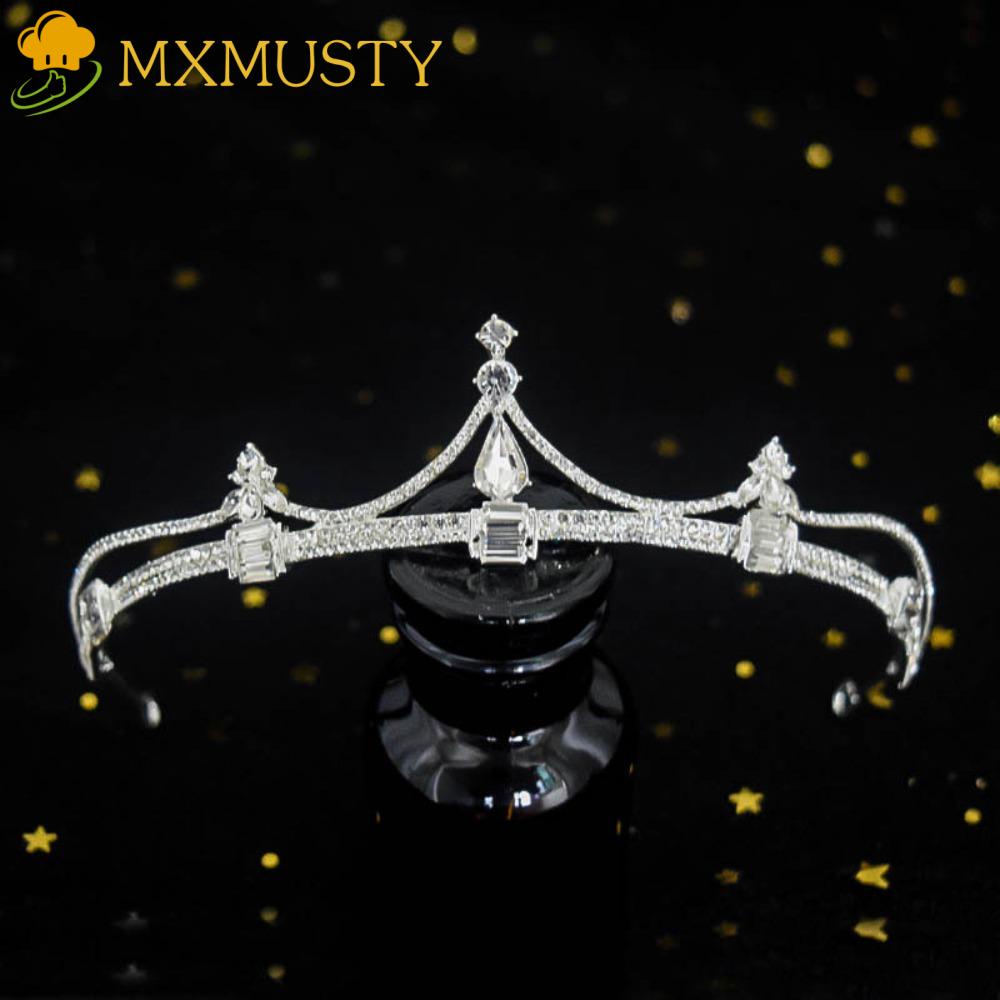 Vương Miện Cài Tóc Đính Đá Lấp Lánh Thanh Lịch|Vương Miện Đội Đầu Kiểu Dáng Dễ Thương Xinh Xắn