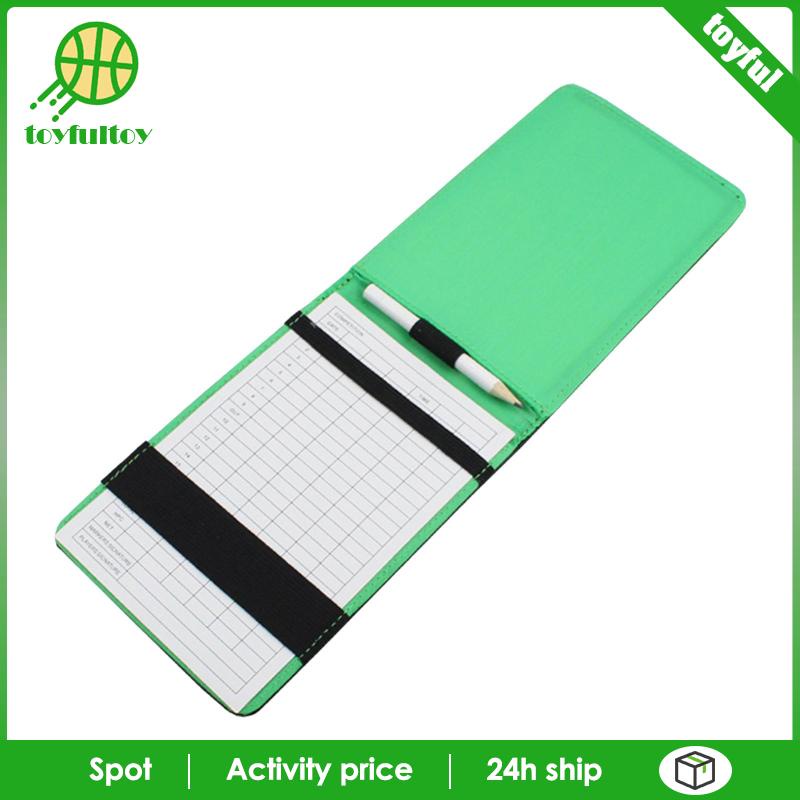 Bao Da Đựng Sách Ghi Điểm Chơi Golf Score