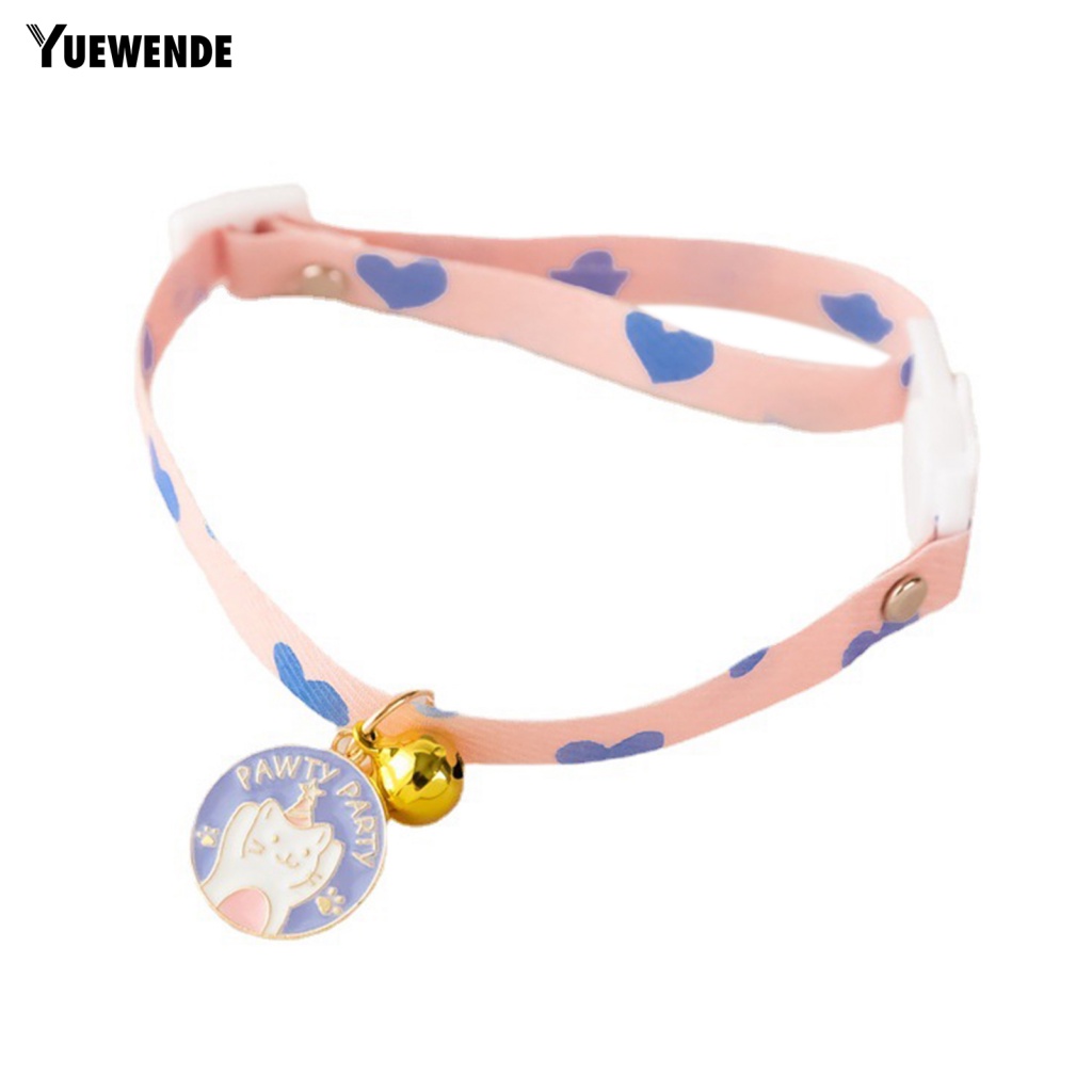 Ye.b Vòng Cổ Có Thể Điều Chỉnh Chống Mài Mòn Họa Tiết Hoa Đáng Yêu Cho Thú Cưng Nhỏ