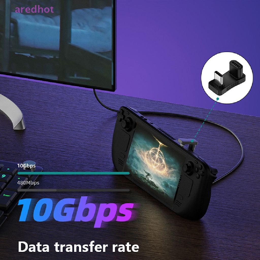 Bộ ChuyểN ĐổI 10Gbps 2 Trong 1 USB C 90 Độ, PD 100W Nhanh Chóng Mới