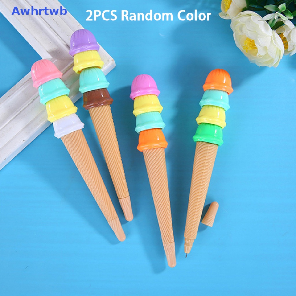 Set 2 Bút Bi Hình Cây Kem Dễ Thương Mới