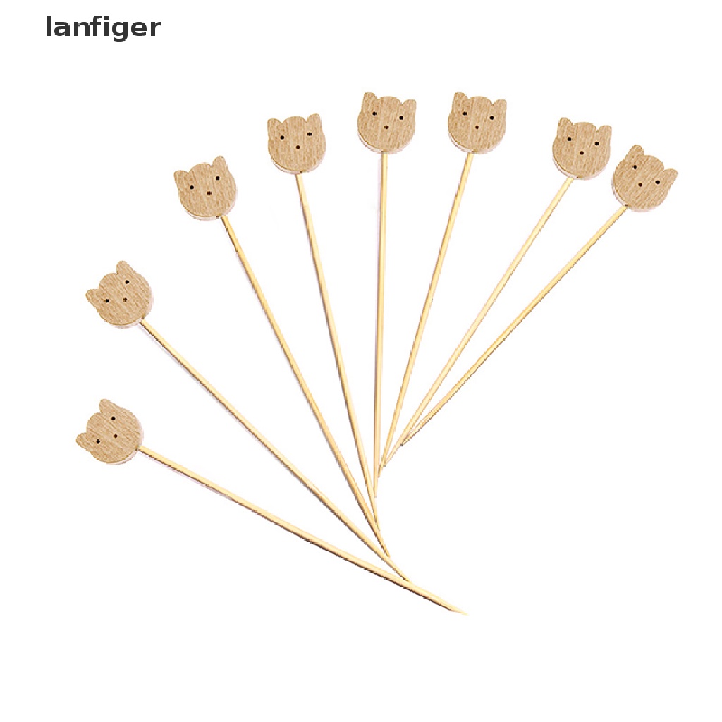 Bộ 100 Que Xiên Trái Cây Hình Gấu Dễ Thương