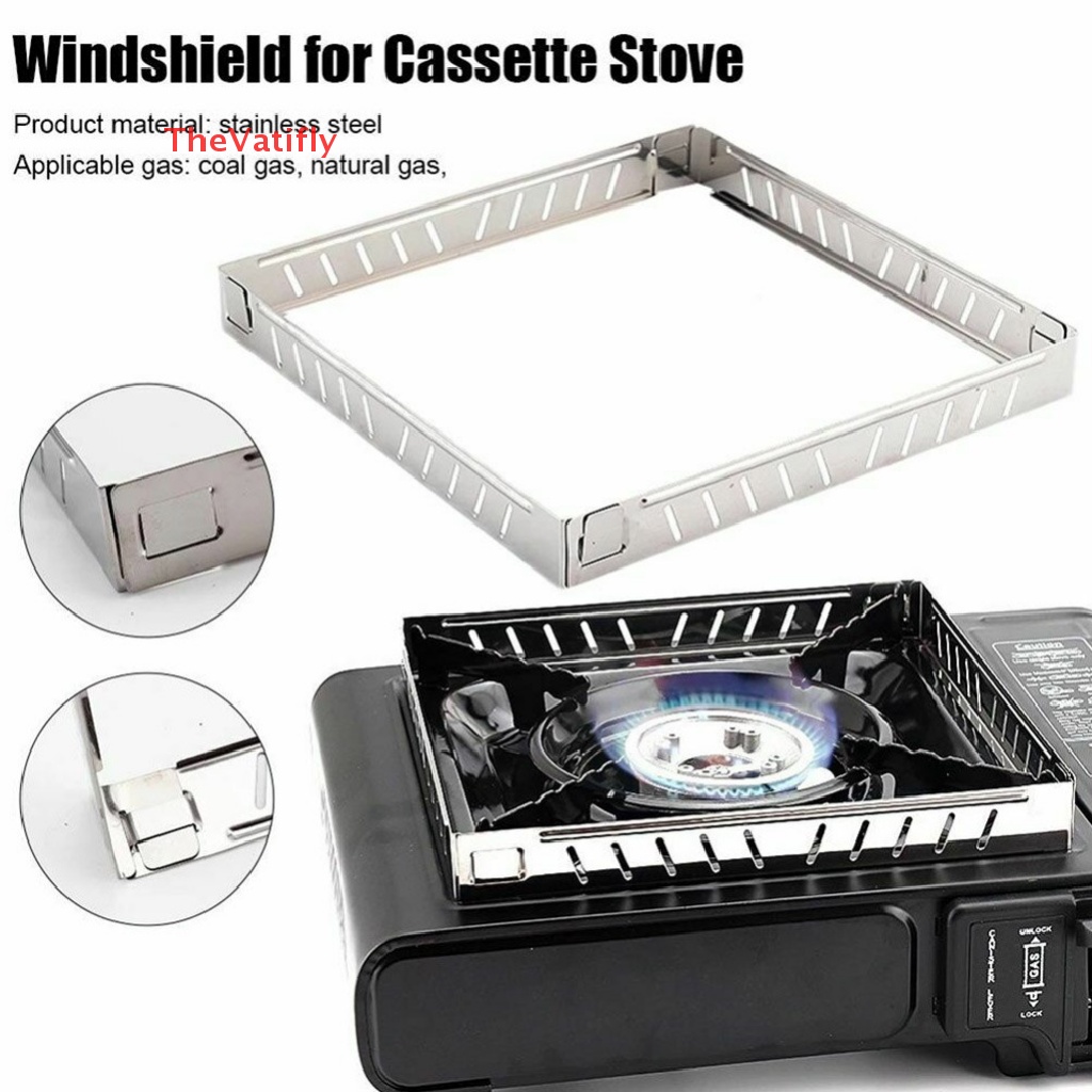 Tấm Chắn Gió Bằng Thép Không Gỉ Có Thể Gập Lại Cho Bếp Gas